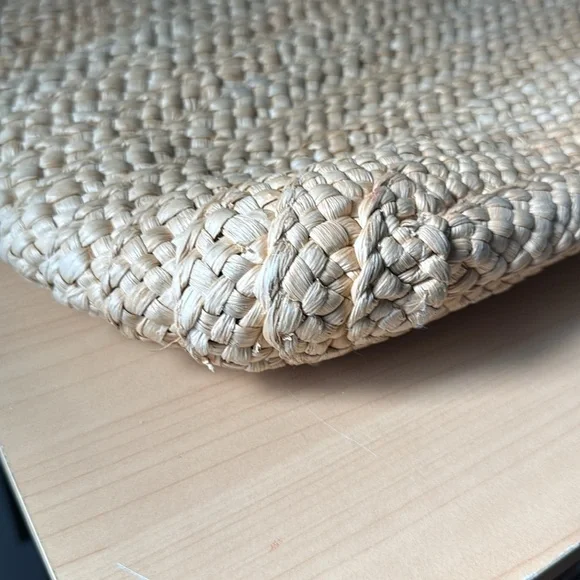 White Stag Paper Straw Handbag , Boho Beach Bags - Picture 9 of 11